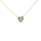 Organic Diamond Slice Choker Necklace