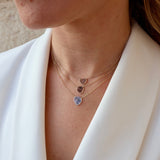 Collier slice organic diamond ras de cou