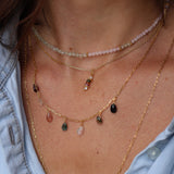 Duo stone choker necklace