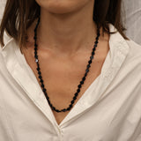 Diamond stone necklace