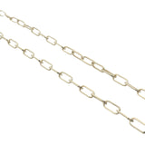 Collier doré maille rectangle 2,5 mm