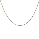 Collier doré maille torsadée
