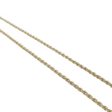 Collier doré maille torsadée