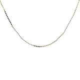 Collier doré maille boules rondes et aplaties