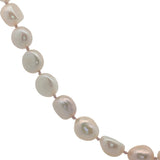 Collier doré perles de culture roses 42 cm