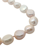 Collier doré perles de culture roses 42 cm