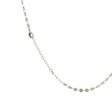 Collier doré maille disque