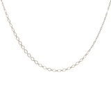 Collier doré maille ovale ciselée