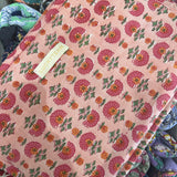 Large pink &amp; pink flowers travel pouch