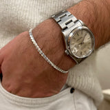 Men's 925 silver Egyptian mesh bracelet