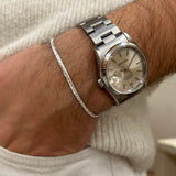 Men's 925 silver cobra mesh bracelet