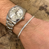 Men's 925 silver Egyptian mesh bracelet