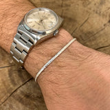 Men's 925 silver cobra mesh bracelet