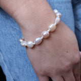 Cultured pearl duo bracelet