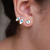 Fatima's hand and eye ear studs