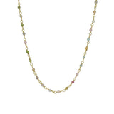 Santa Maria Tourmaline Gold Necklace
