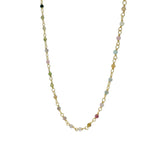 Santa Maria Tourmaline Gold Necklace