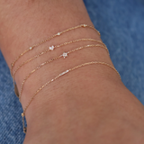 Bracelet or et diamants