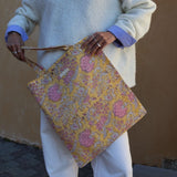 TOTE BAG FLEURS JAUNES