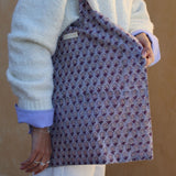 Tote bag lavande et fleurs violettes