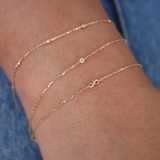 Bracelet or et infini diamants