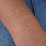 Bracelet or rose des vents diamants