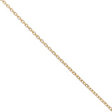 Large golden necklace with Saint Lucia's eye shell and golden thread