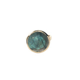 Bague chevalière dorée labradorite