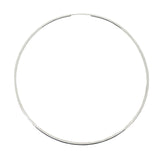 Fine 925 silver creoles XXL 9cm