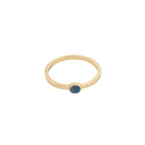 Thin round stone ring