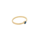 Thin round stone ring
