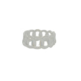 Bague argent maillons entremêlés