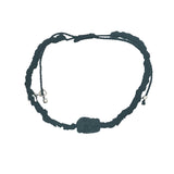 Black cord and skull bracelet