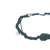 Black cord and skull bracelet