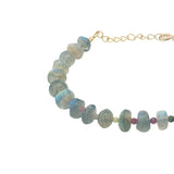 Faceted stone duo bracelet