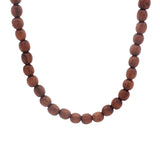 Collier doré en perles de bois 44 cm