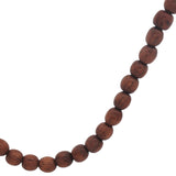 Collier doré en perles de bois 44 cm