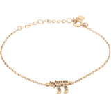 Bracelet doré Hai avec zircons