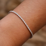 Bracelet tennis argent 925 et zircons 1,5mm