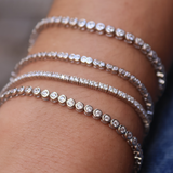 925 silver tennis bracelet and 1.5mm zircons