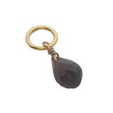 Charms doré grenat en goutte