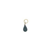 Charms doré goutte en onyx noire