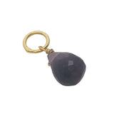 Charms doré améthyste en goutte