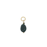 Charms doré grenat et petite tourmaline