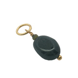 Charms doré grenat et petite tourmaline