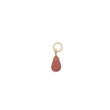 Charms doré onyx rouge en goutte