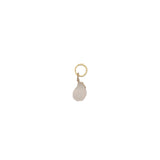 Charms doré quartz rose en goutte
