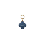 Charms doré trèfle lapis lazulis 10 mm