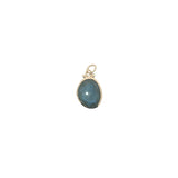Charms doré labradorite cerclée de doré