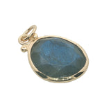 Charms doré labradorite cerclée de doré